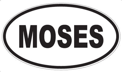 MOSES - Oval Sticker