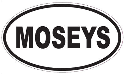 MOSEYS - Oval Sticker