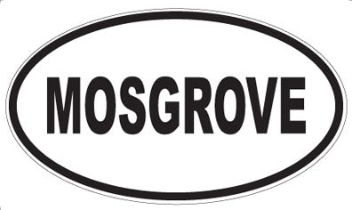 MOSGROVE - Oval Sticker