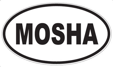 MOSHA - Oval Sticker