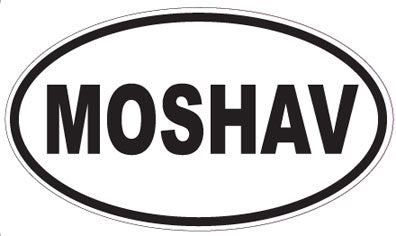 MOSHAV - Oval Sticker