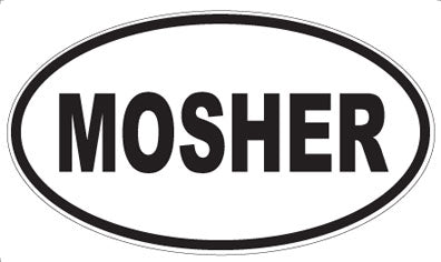 MOSHER - Oval Sticker