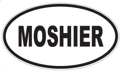 MOSHIER - Oval Sticker