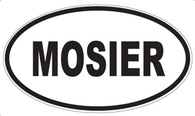 MOSIER - Oval Sticker