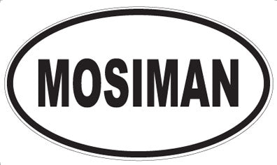 MOSIMAN - Oval Sticker