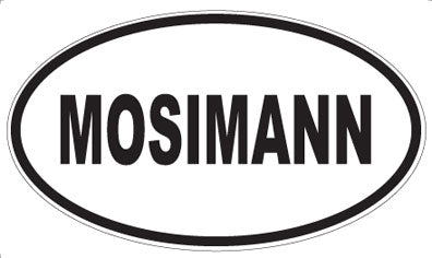 MOSIMANN - Oval Sticker