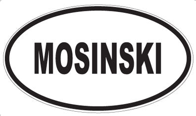 MOSINSKI - Oval Sticker