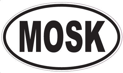 MOSK - Oval Sticker