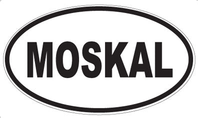 MOSKAL - Oval Sticker
