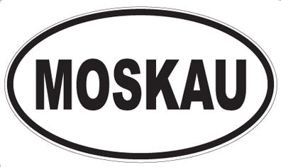 MOSKAU - Oval Sticker
