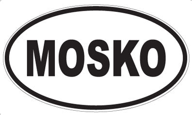 MOSKO - Oval Sticker