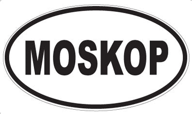 MOSKOP - Oval Sticker