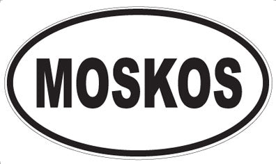 MOSKOS - Oval Sticker