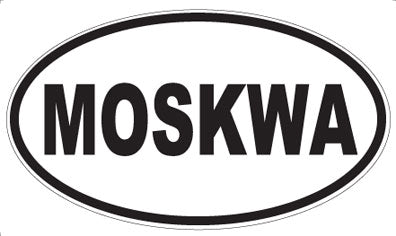 MOSKWA - Oval Sticker