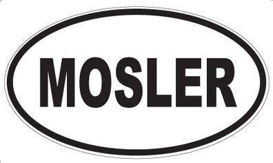 MOSLER - Oval Sticker