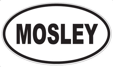 MOSLEY - Oval Sticker