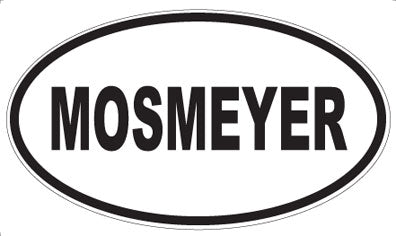 MOSMEYER - Oval Sticker