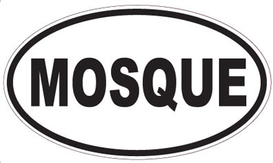 MOSQUE - Oval Sticker