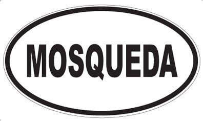 MOSQUEDA - Oval Sticker