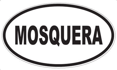 MOSQUERA - Oval Sticker