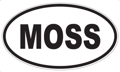 MOSS - Oval Sticker