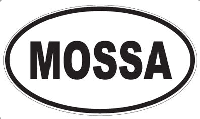MOSSA - Oval Sticker