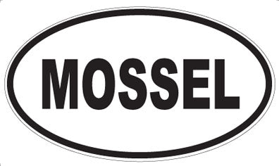 MOSSEL - Oval Sticker