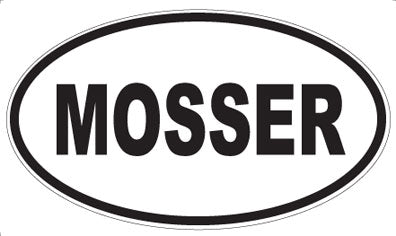 MOSSER - Oval Sticker