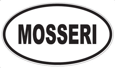 MOSSERI - Oval Sticker