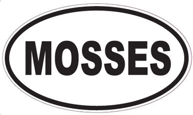 MOSSES - Oval Sticker