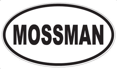 MOSSMAN - Oval Sticker