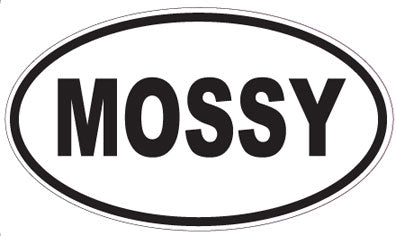MOSSY - Oval Sticker
