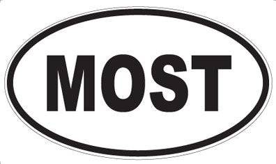 MOST - Oval Sticker