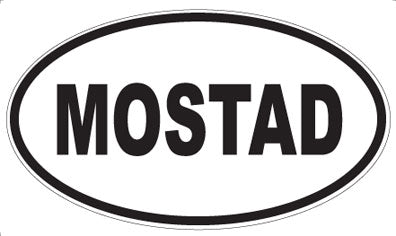 MOSTAD - Oval Sticker
