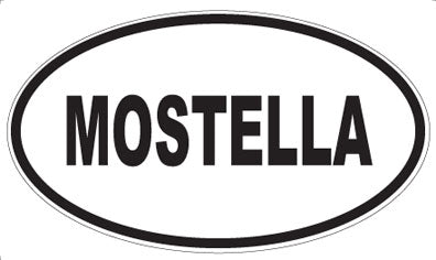 MOSTELLA - Oval Sticker