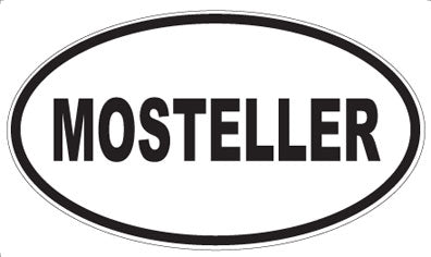 MOSTELLER - Oval Sticker