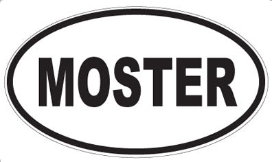 MOSTER - Oval Sticker
