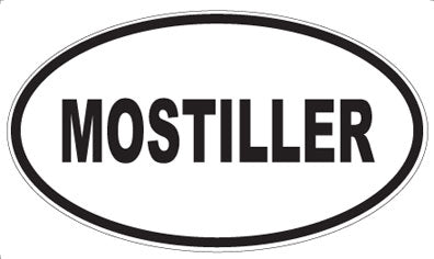 MOSTILLER - Oval Sticker