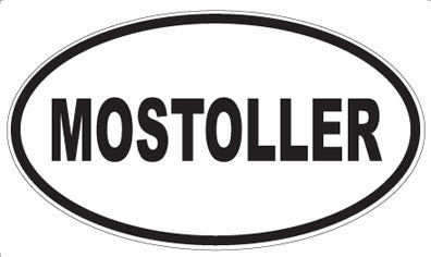 MOSTOLLER - Oval Sticker