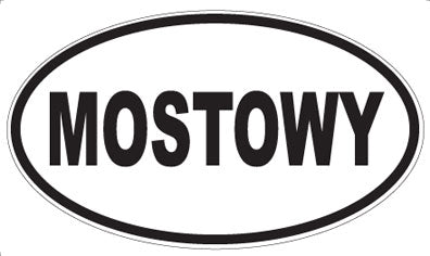 MOSTOWY - Oval Sticker