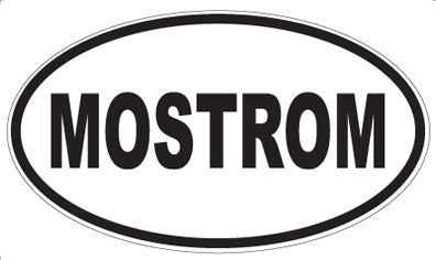 MOSTROM - Oval Sticker
