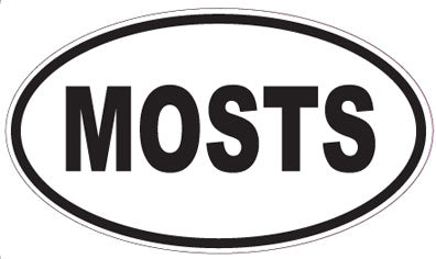 MOSTS - Oval Sticker