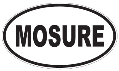 MOSURE - Oval Sticker