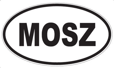 MOSZ - Oval Sticker