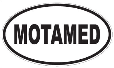 MOTAMED - Oval Sticker