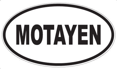 MOTAYEN - Oval Sticker