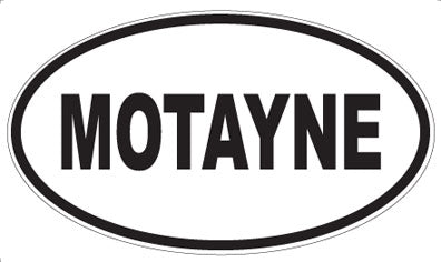 MOTAYNE - Oval Sticker
