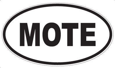 MOTE - Oval Sticker