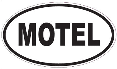 MOTEL - Oval Magnet