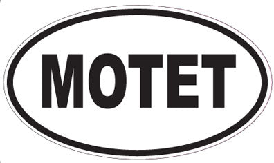 MOTET - Oval Sticker